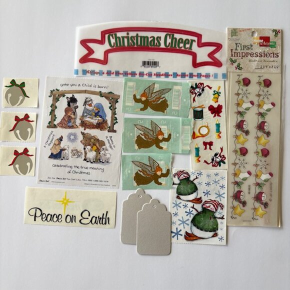 Christmas Scrapbook Crafting Junk Journaling Stickers Diecuts Embellishments - Picture 7 of 12